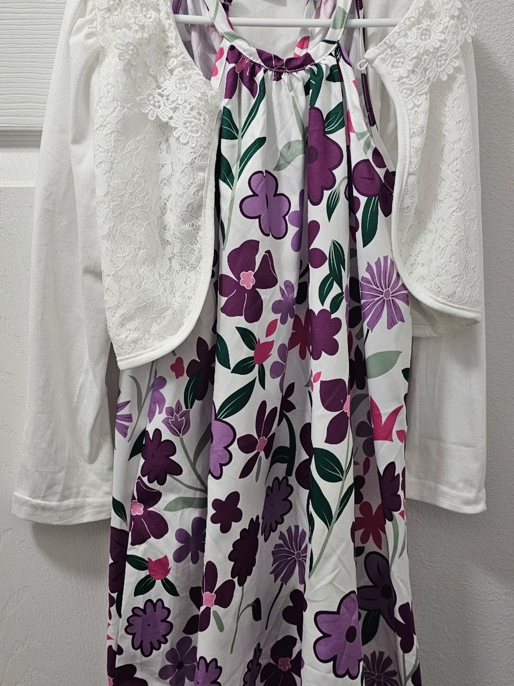 SHEIN Dress And Sweater Combo